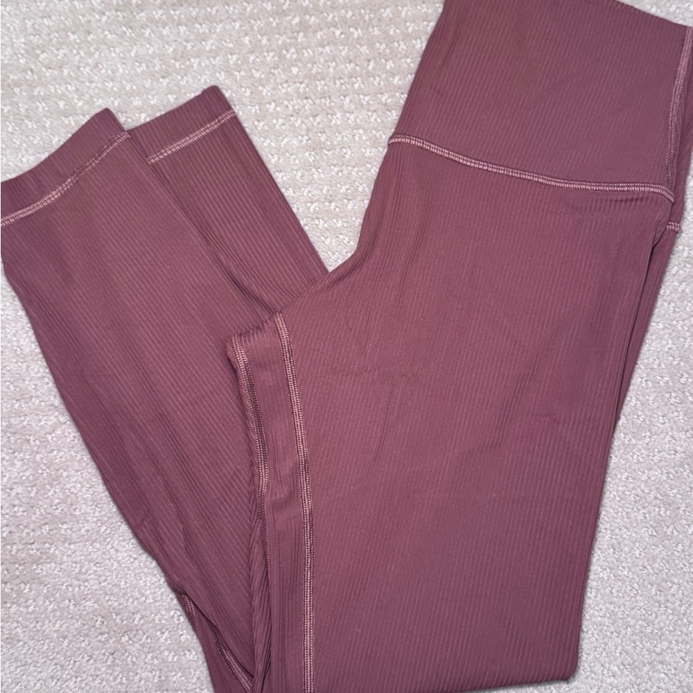 Lululemon camel brown Ribbed Leggings